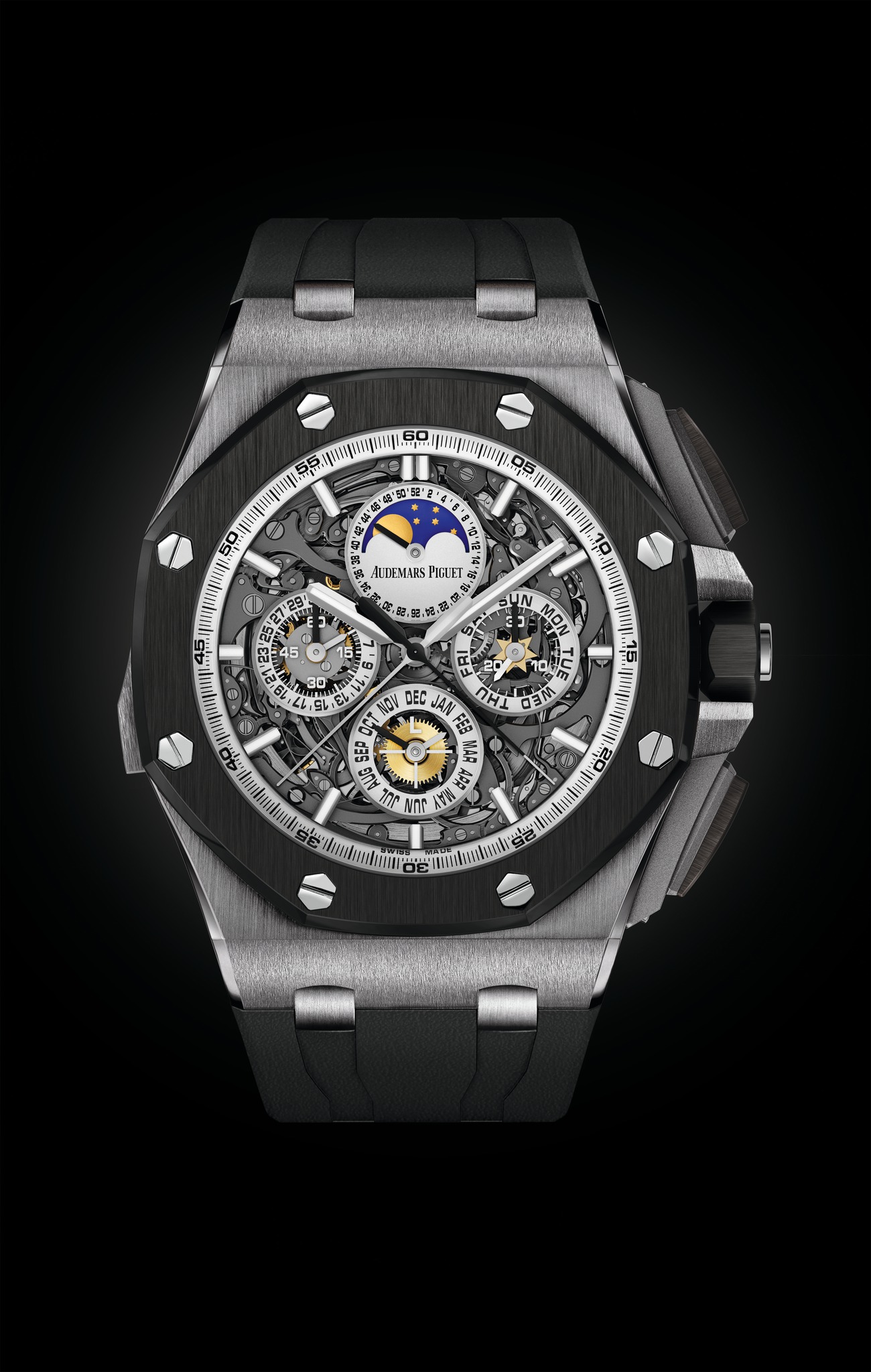 Audemars Piguet Royal Oak Offshore Grande Complication Titanium watch REF: 26571IO.OO.A010CA.01 - Click Image to Close